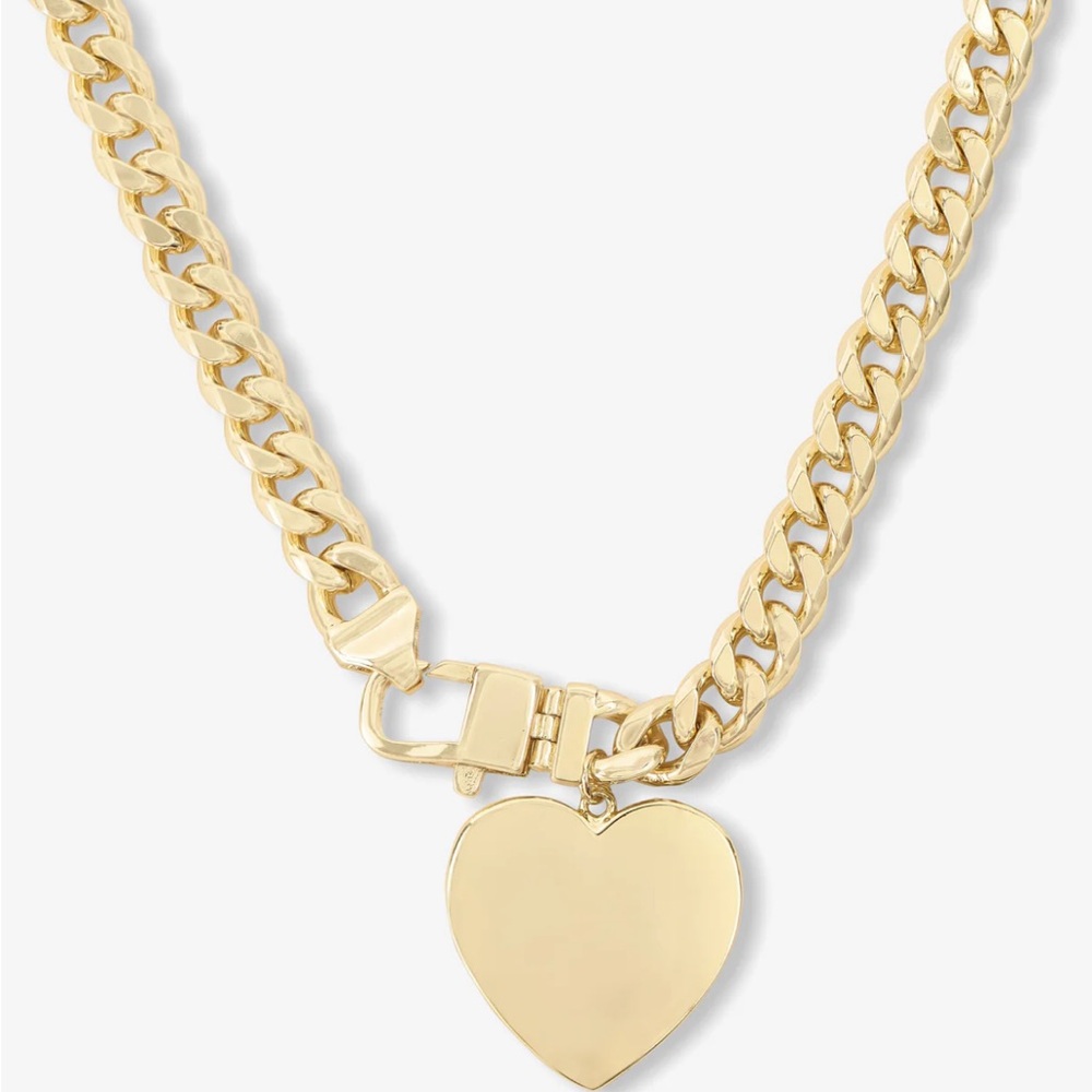 Melinda Maria Gold Heart Pendant Necklace